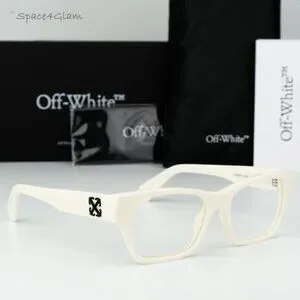 Off-White OERJ07E STYLE 7E 0100 Eyeglasses Square White 52mm Frame Off-White | Accessories | Offwhite Men Eyeglasses White  main image 2